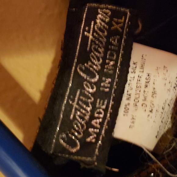 Vintage Silk Sequins Creative Creations Top - Picture 3 of 6